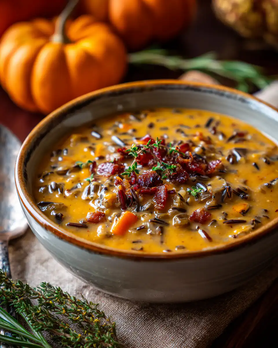 Pumpkin Wild Rice Soup recipe