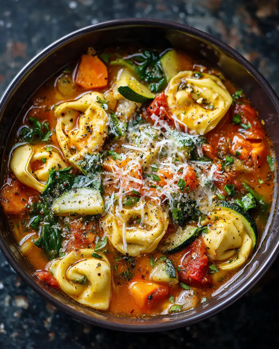 Tortellini Vegetable Soup recipe