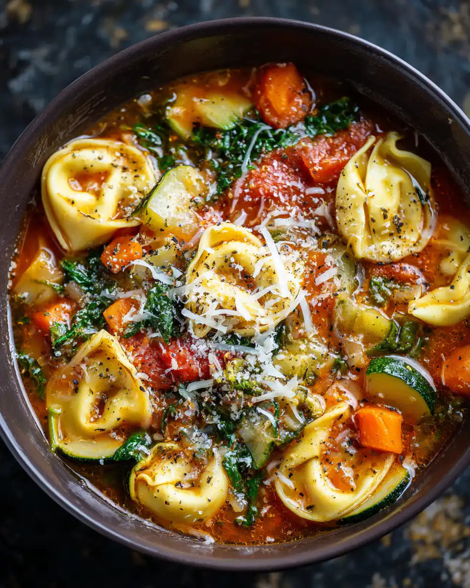 Tortellini Vegetable Soup recipe