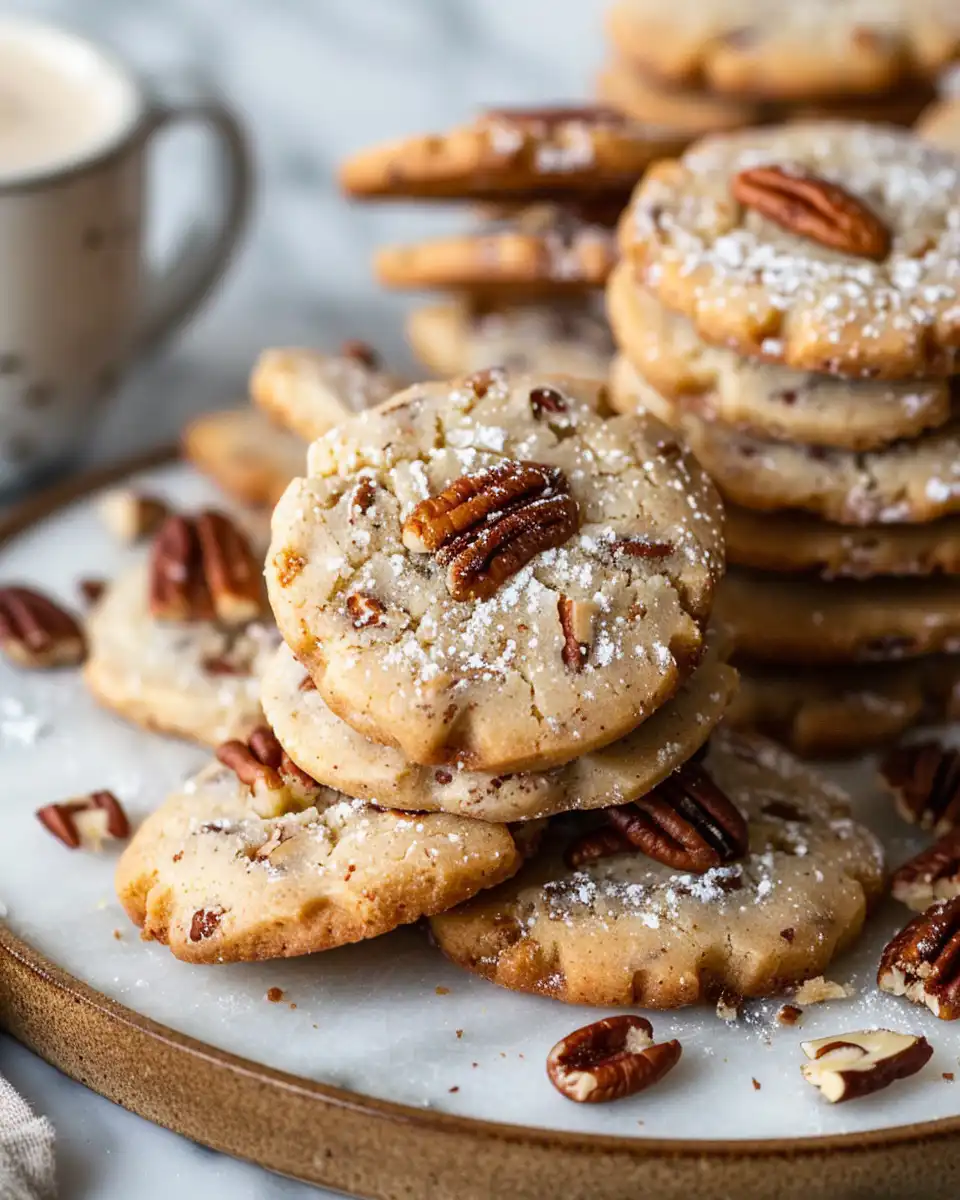 Butter Pecan Shortbread Cookies