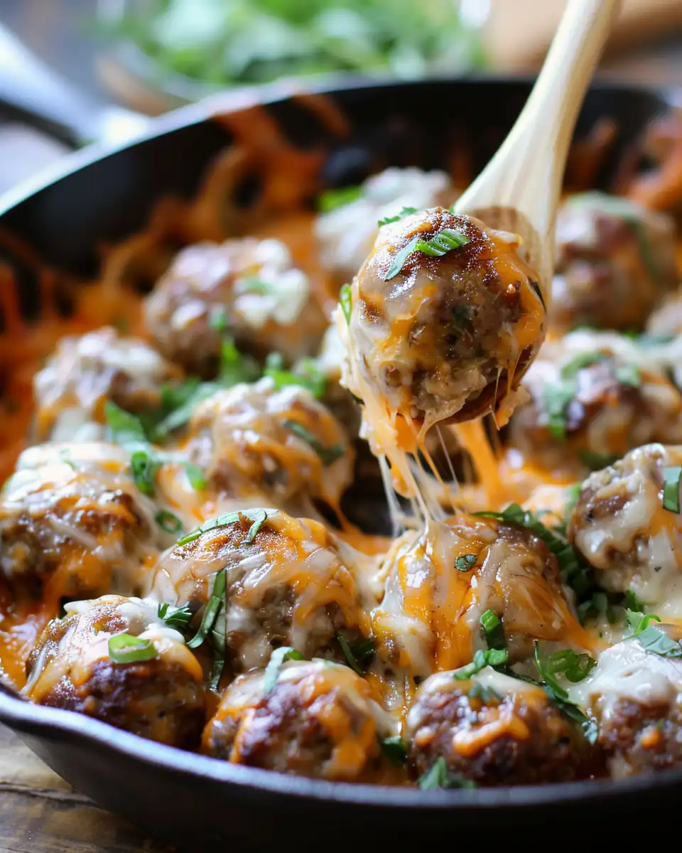 Cheesy French Onion Meatballs