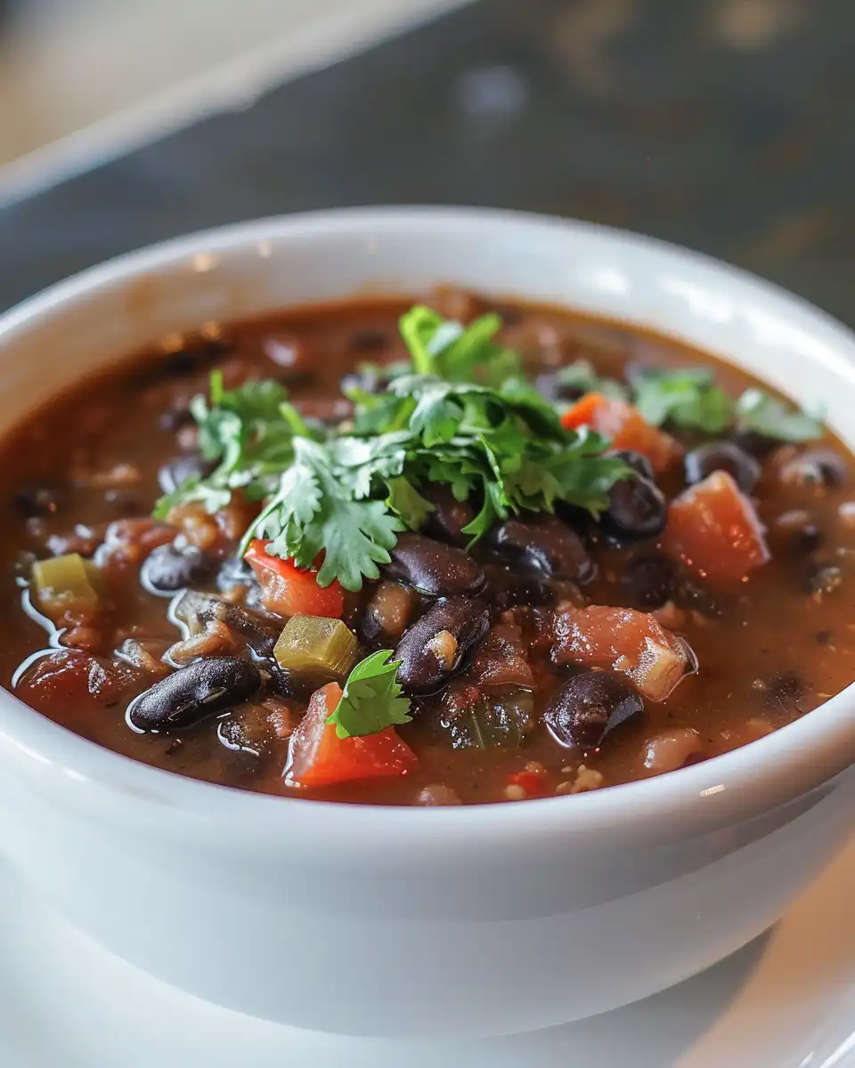 Chef Aj's Black Bean Soup
