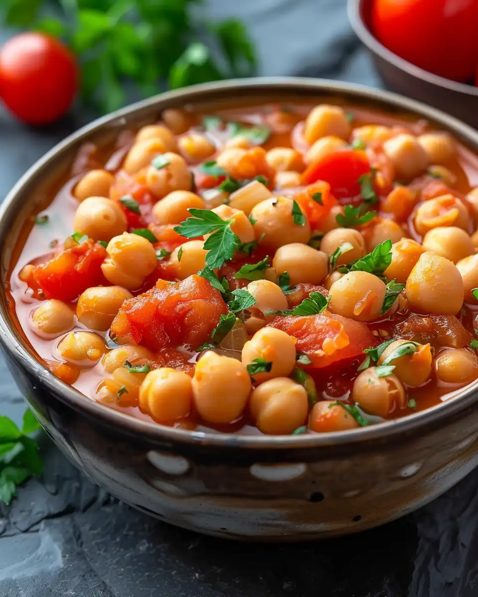Chickpea Stew with Tomatoes