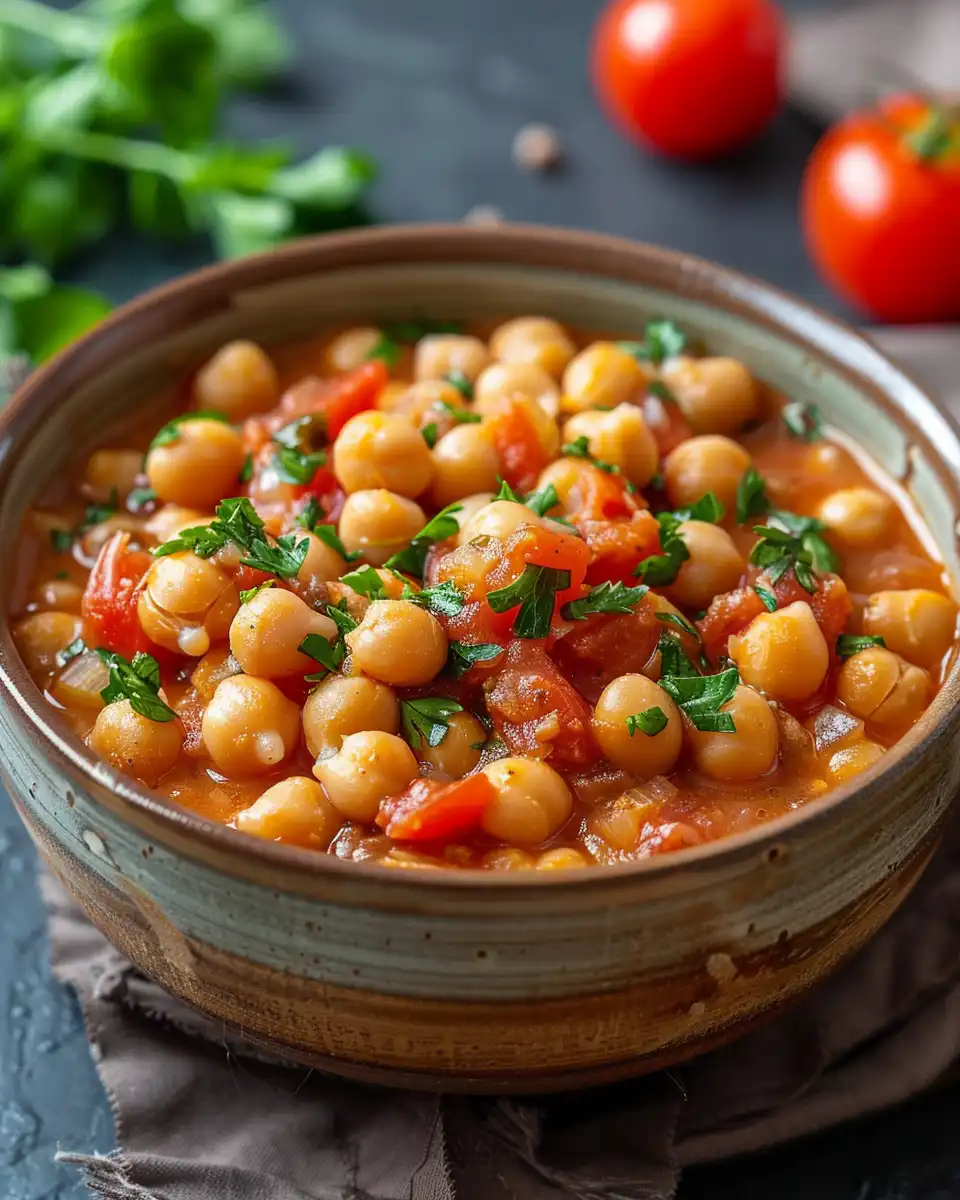 Chickpea Stew with Tomatoes