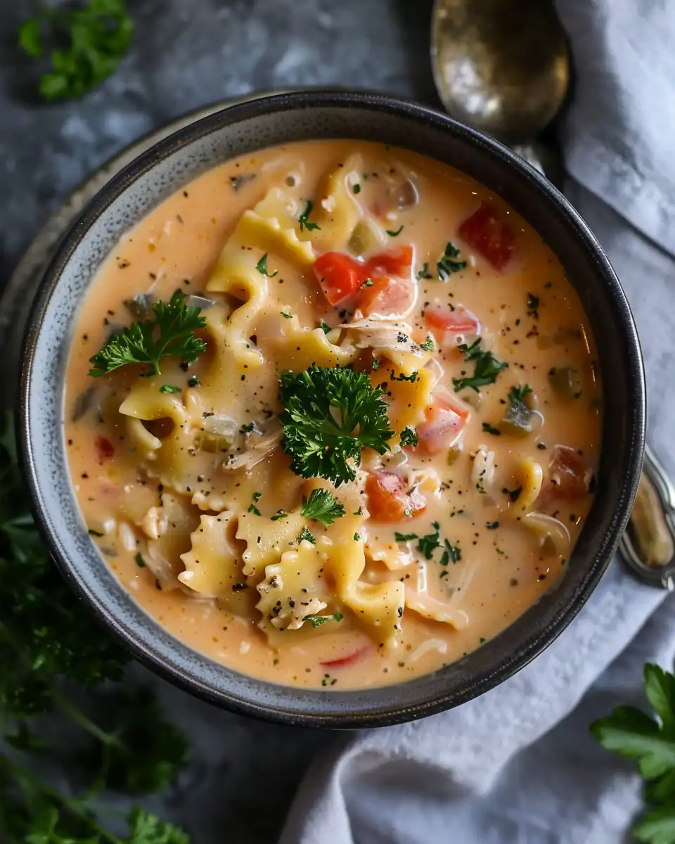 Creamy Chicken Lasagna Soup