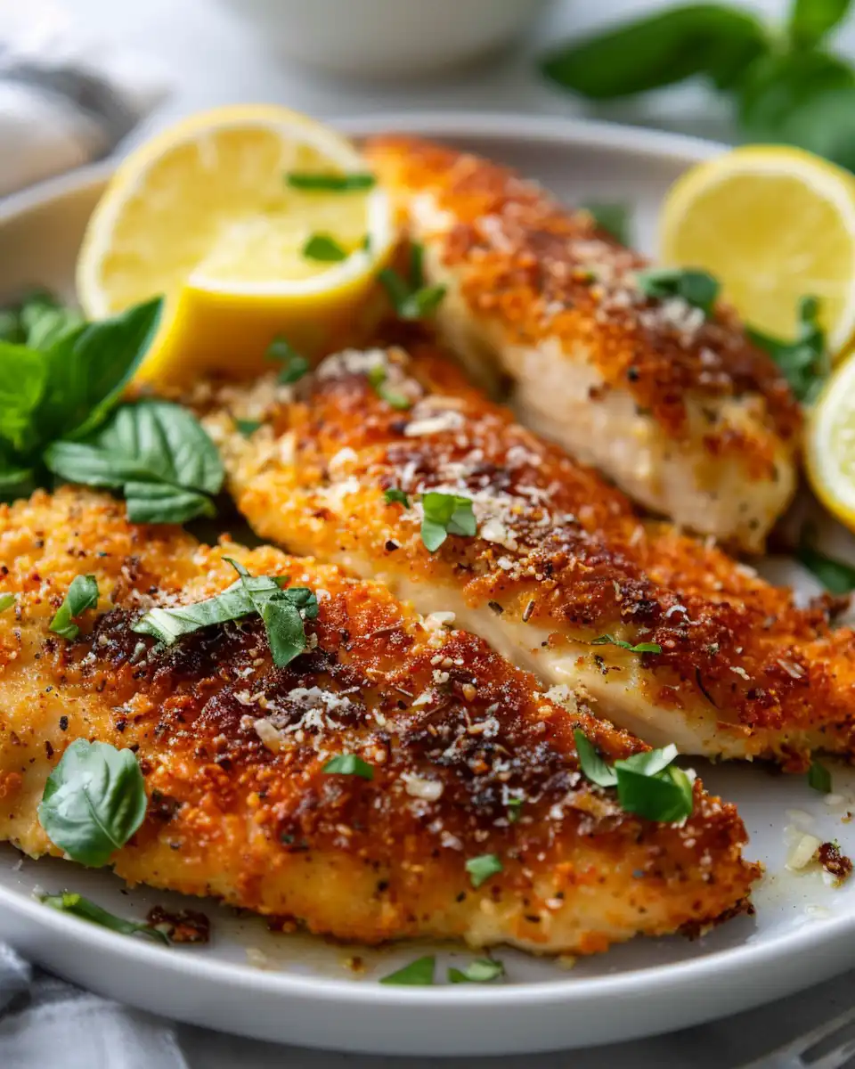 Crispy Parmesan Crusted Chicken Breast