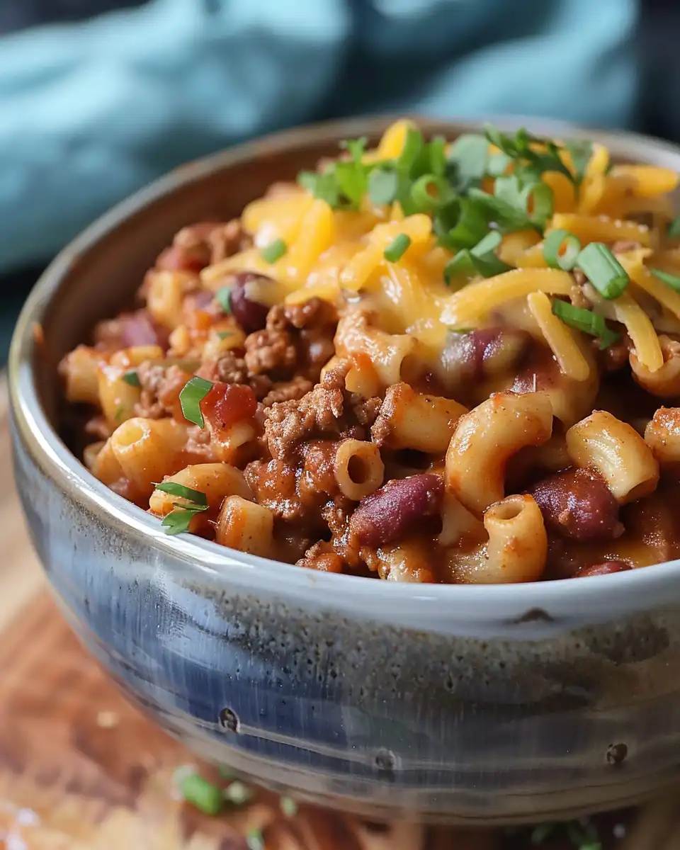 Crockpot Chili Mac and Cheese Recipe