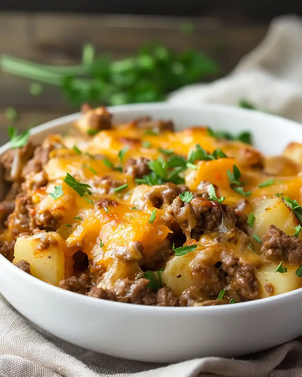 Crockpot Hamburger Potato Casserole
