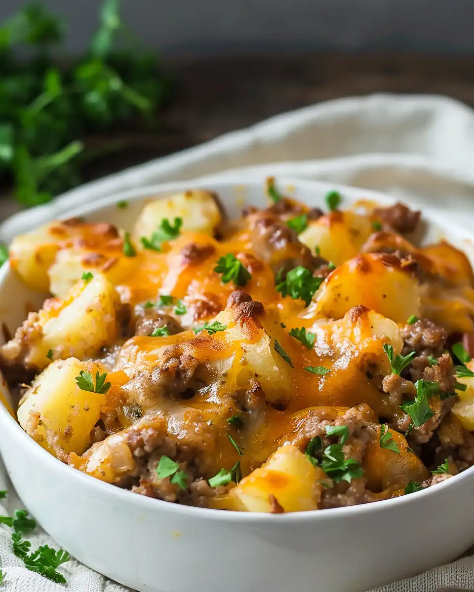 Crockpot Hamburger Potato Casserole
