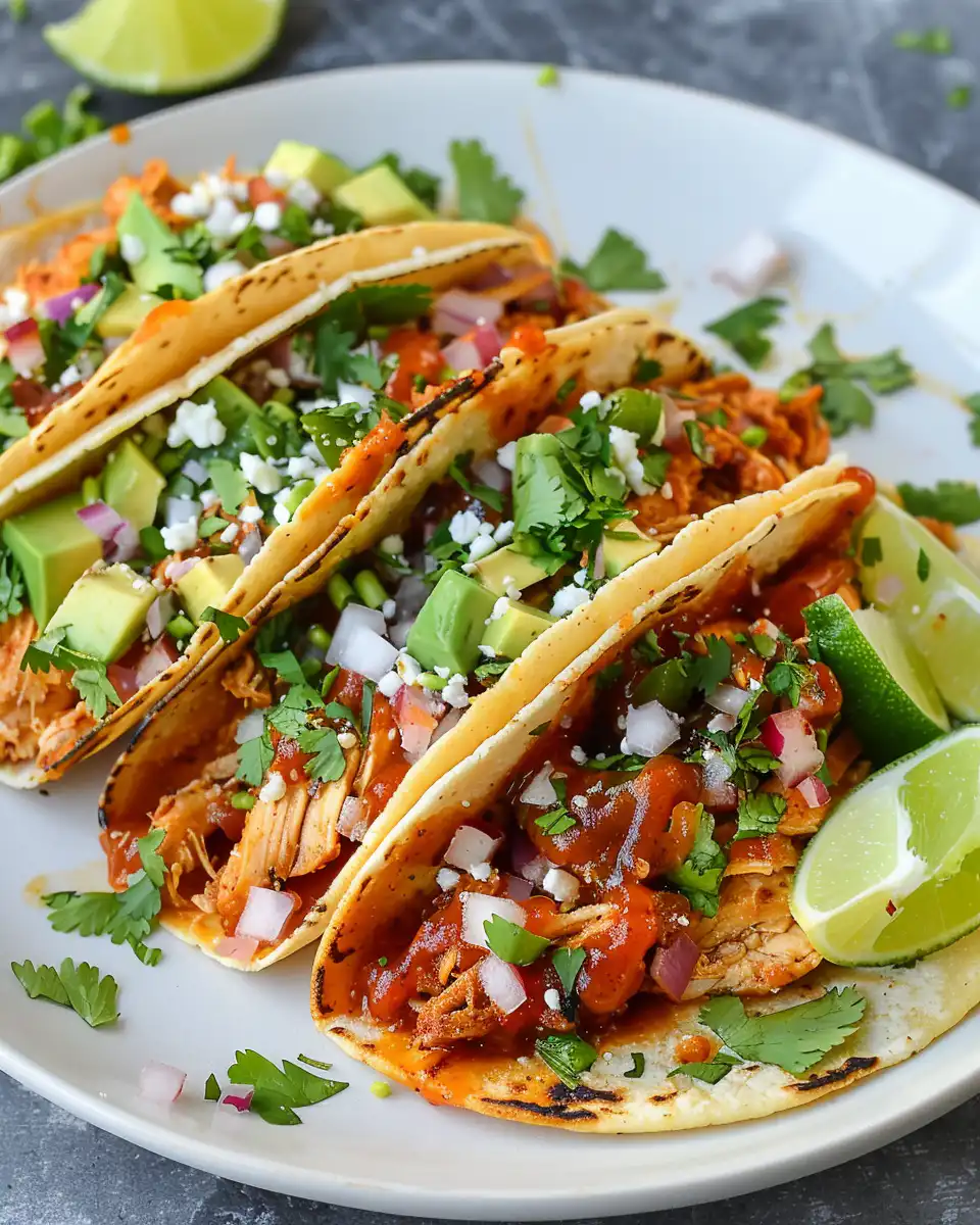 Garlic Butter Honey Bbq Chicken Tacos