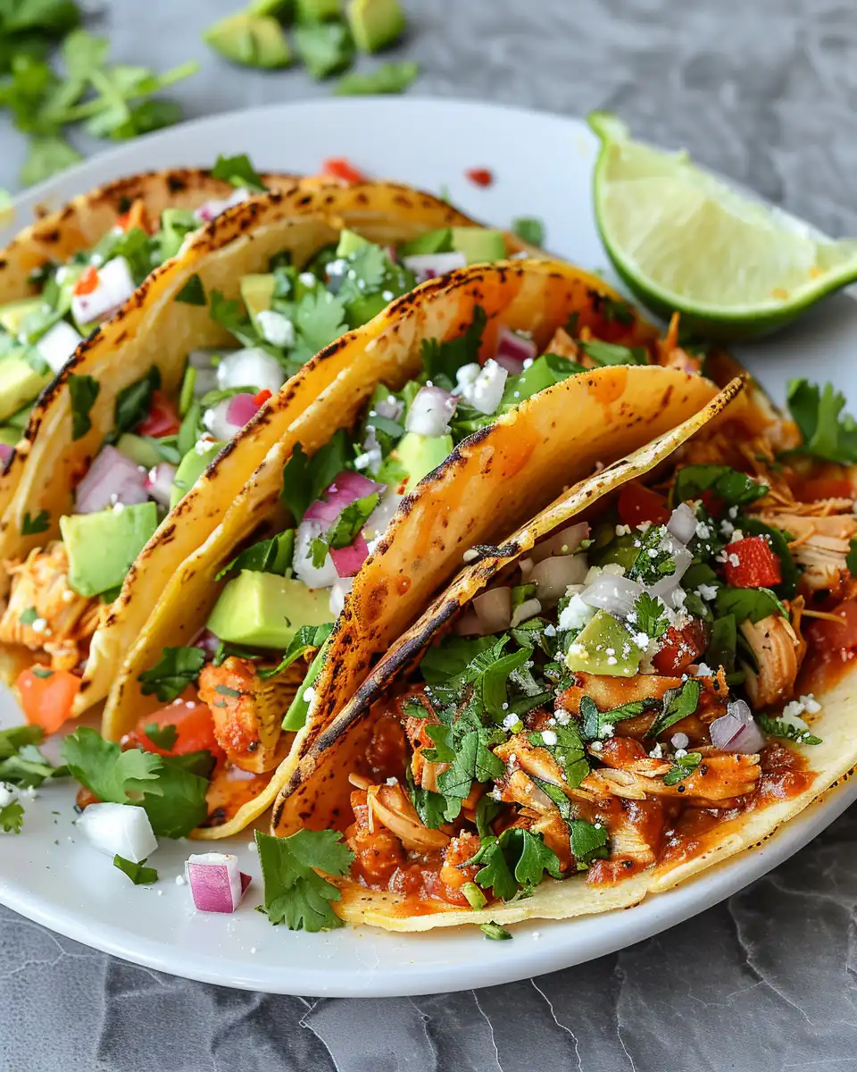 Garlic Butter Honey Bbq Chicken Tacos
