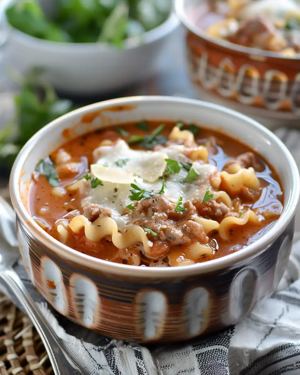 Gluten Free Lasagna Soup