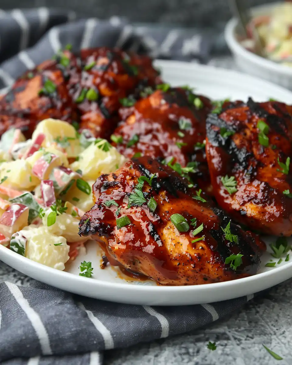 Honey Bbq Chicken + Southern Potato Salad