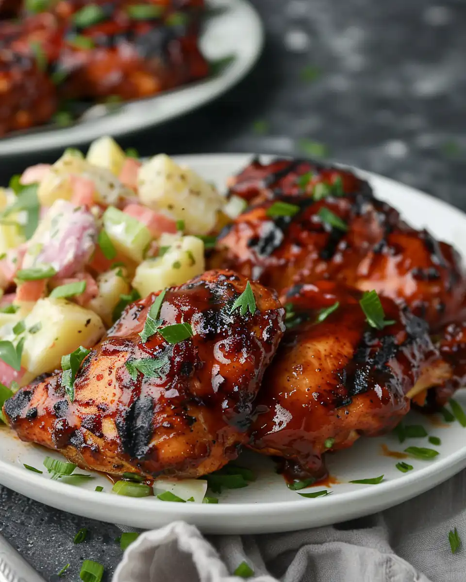 Honey Bbq Chicken + Southern Potato Salad