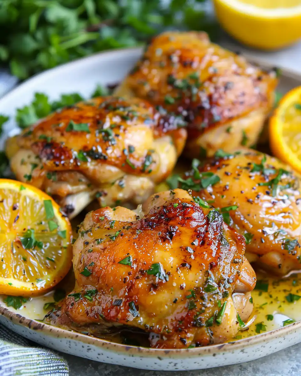 Honey Citrus Chicken Thighs