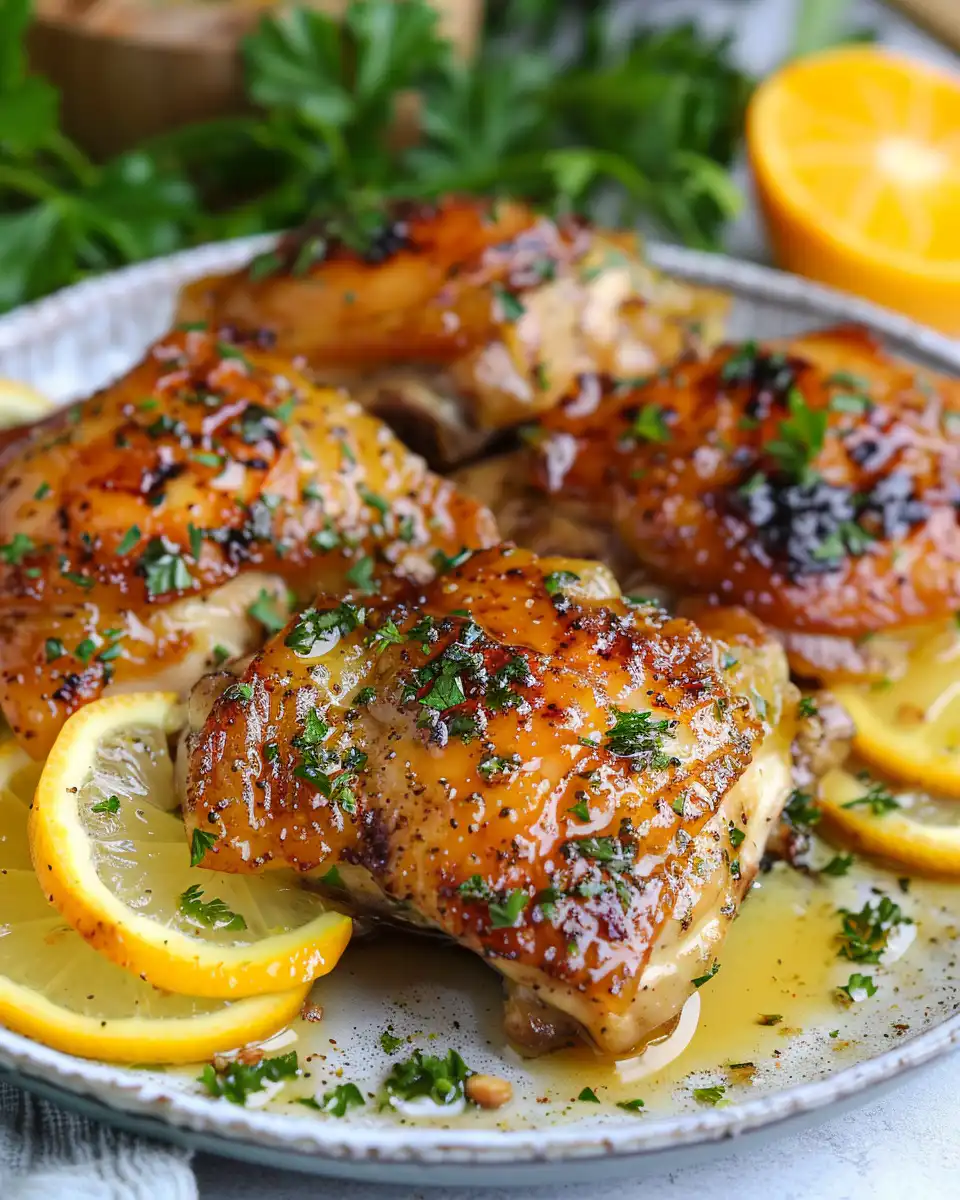 Honey Citrus Chicken Thighs