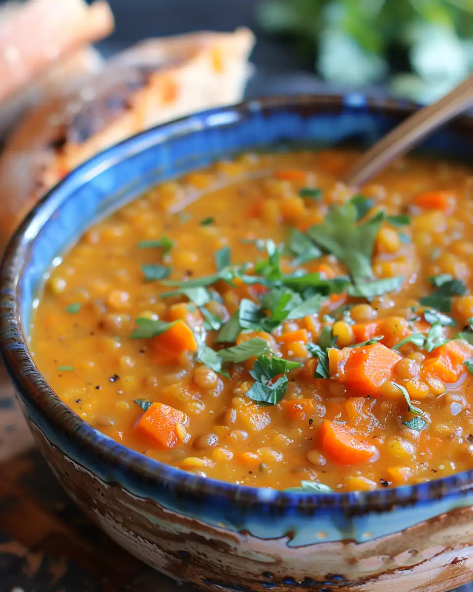 Lentil Soup with Carrots & Smoked Paprika