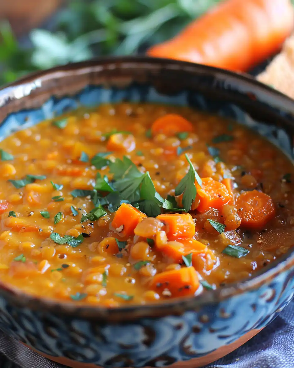 Lentil Soup with Carrots & Smoked Paprika