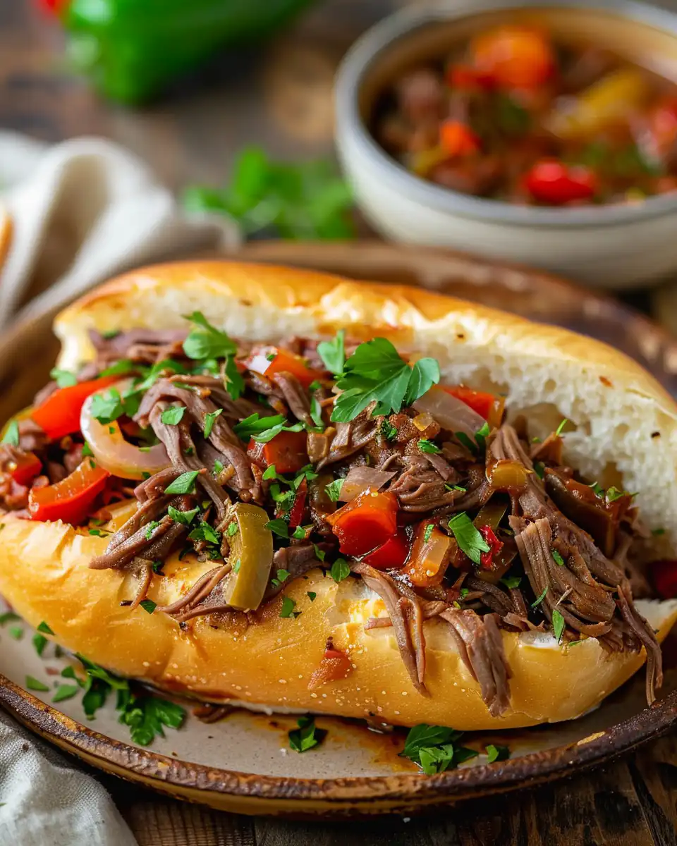 Slow Cooker Italian Beef