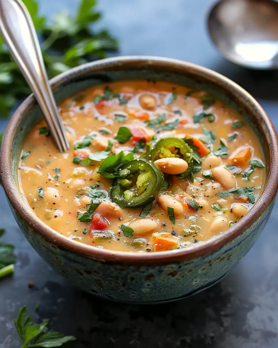 Smoky Jalapeño and White Bean Soup
