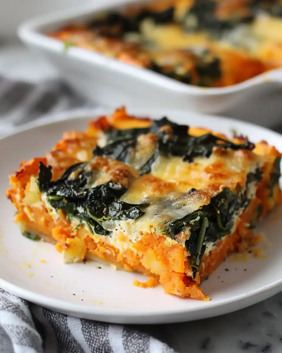 Veggie Breakfast Casserole sweet potato greens