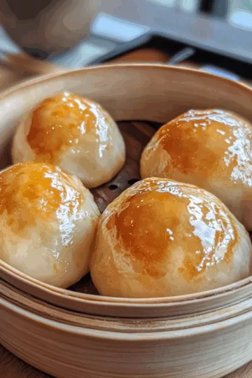 Baked Golden Syrup Dumplings taken with iphone 15 pro max --iw 2 --ar 4:5 --v 6.1 --raw