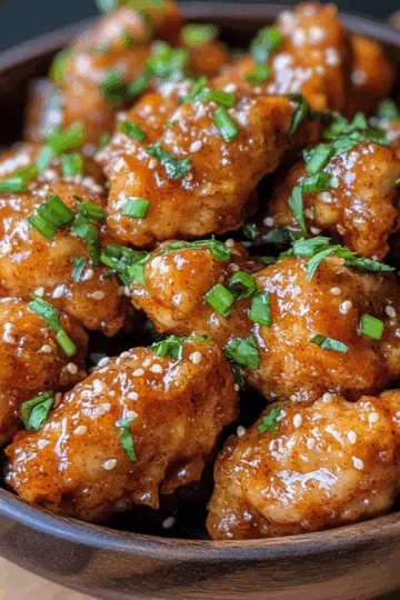 Baked Sweet Chili Chicken Bites taken with iphone 15 pro max --iw 2 --ar 4:5 --v 6.1 --raw
