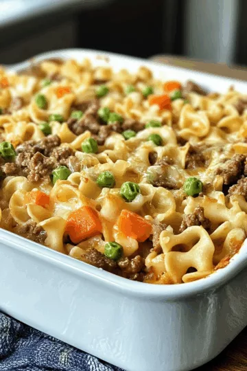 Beef Noodle Casserole taken with iphone 15 pro max --iw 2 --ar 4:5 --v 6.1 --raw