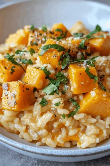 Butternut Squash Risotto taken with iphone 15 pro max --iw 2 --ar 4:5 --v 6.1 --raw
