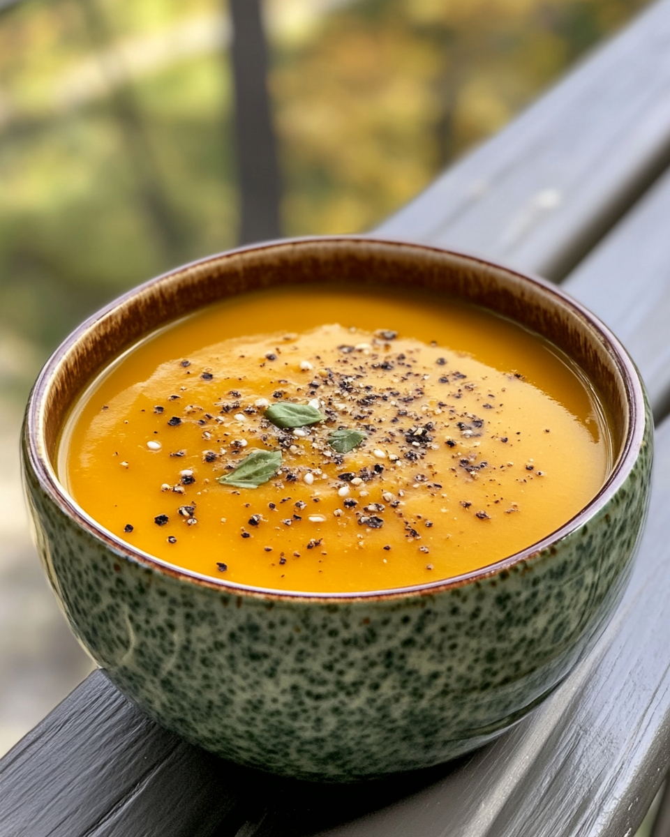 Ingredients of butternut squash, red peppers and spices prepared for soup