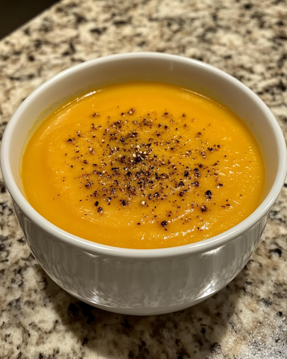 Ingredients for roasted butternut squash soup: butternut squash, garlic, onion, broth