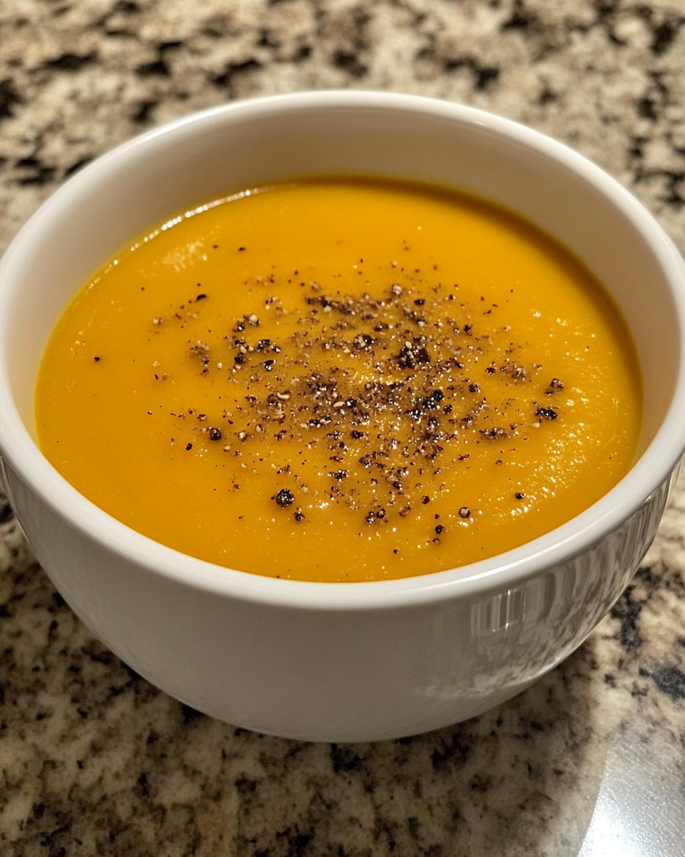 Roasted butternut squash soup simmering, filling kitchen with cozy aroma