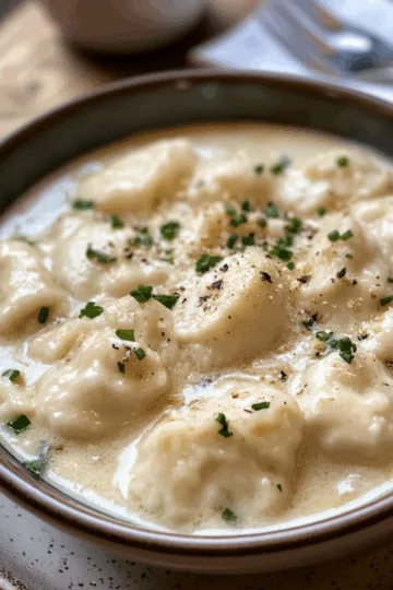 Chicken and Dumplings taken with iphone 15 pro max --iw 2 --ar 4:5 --v 6.1 --raw