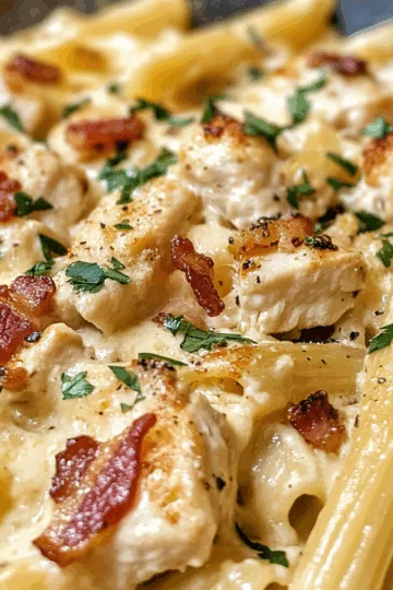 Chicken Bacon Ranch Pasta taken with iphone 15 pro max --iw 2 --ar 4:5 --v 6.1 --raw