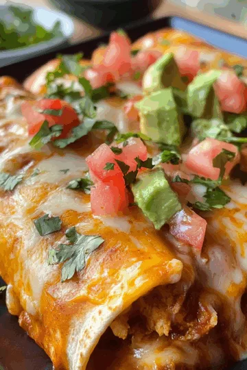 Chicken Enchiladas taken with iphone 15 pro max --iw 2 --ar 4:5 --v 6.1 --raw