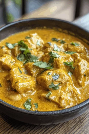 Chicken Korma taken with iphone 15 pro max --iw 2 --ar 4:5 --v 6.1 --raw