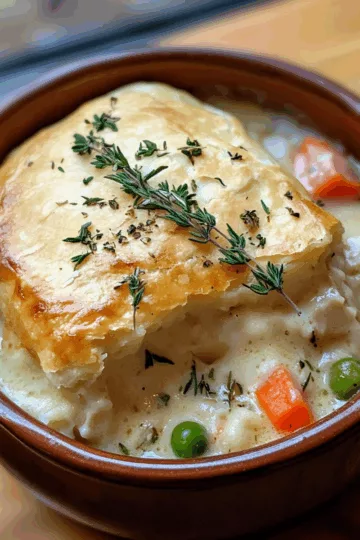 Chicken Pot Pie taken with iphone 15 pro max --iw 2 --ar 4:5 --v 6.1 --raw