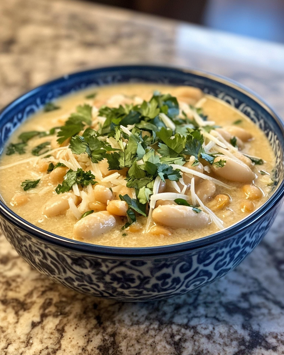 Ingredients laid out for creamy white chili recipe