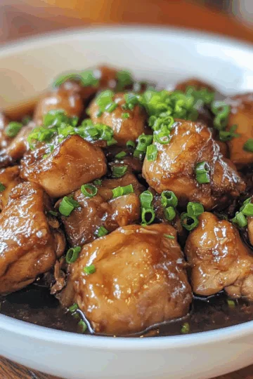 Filipino Chicken Adobo (Flavour Kapow!) taken with iphone 15 pro max --iw 2 --ar 4:5 --v 6.1 --raw