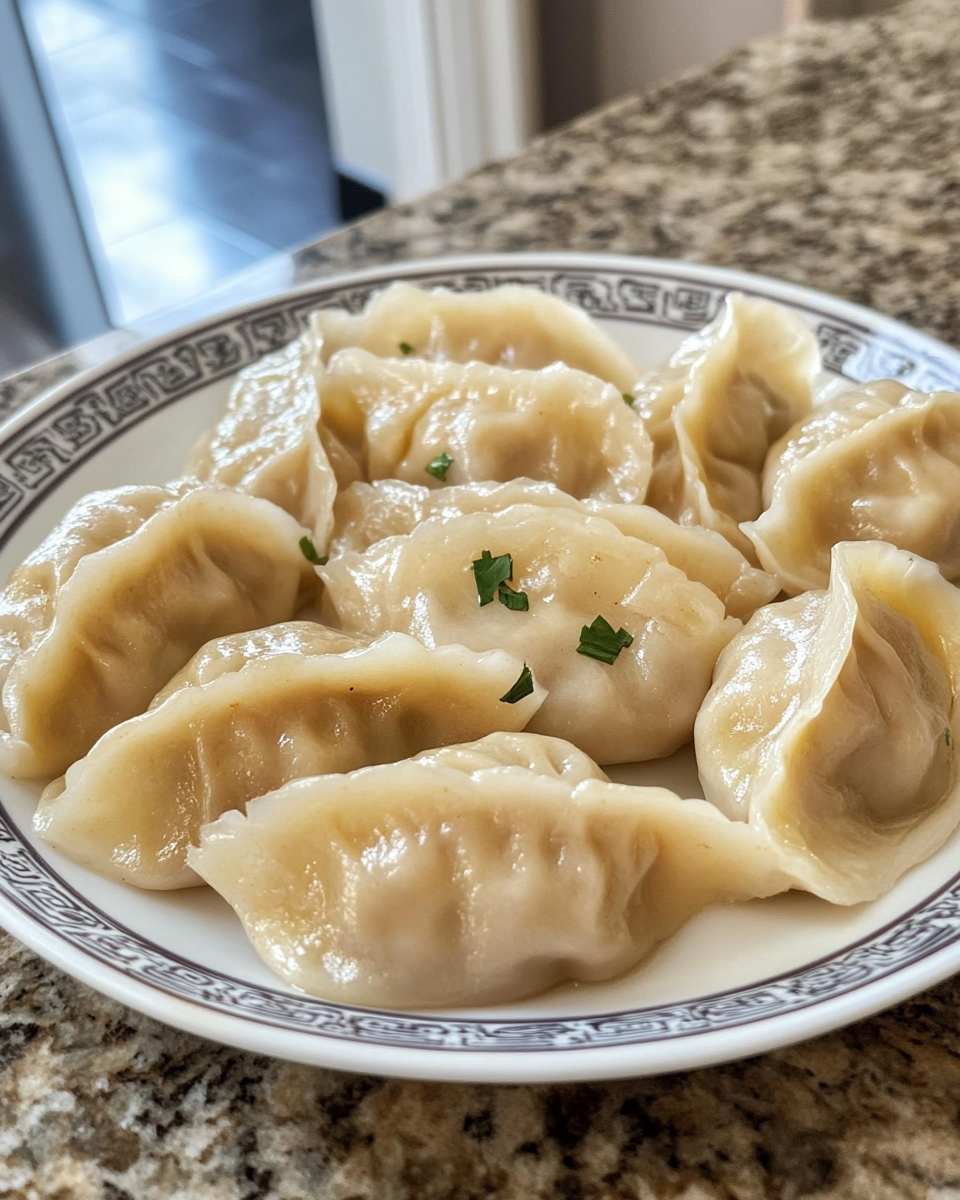 Ingredients prepared for homemade sausage dumplings