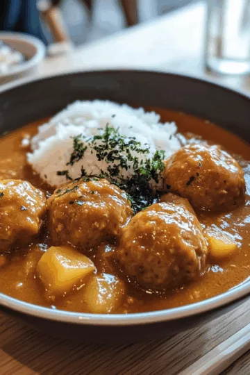 Japanese Curry with Chicken Meatballs taken with iphone 15 pro max --iw 2 --ar 4:5 --v 6.1 --raw