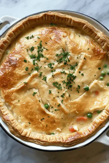 Katie Lee's Chicken Pot Pie taken with iphone 15 pro max --iw 2 --ar 4:5 --v 6.1 --raw