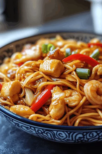 Kung Pao Noodles taken with iphone 15 pro max --iw 2 --ar 4:5 --v 6.1 --raw