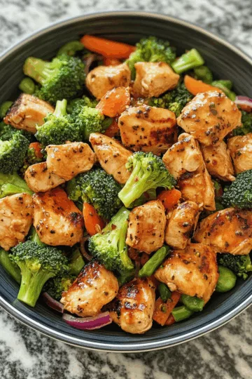 Loaded Chicken & Broccoli Salad taken with iphone 15 pro max --iw 2 --ar 4:5 --v 6.1 --raw