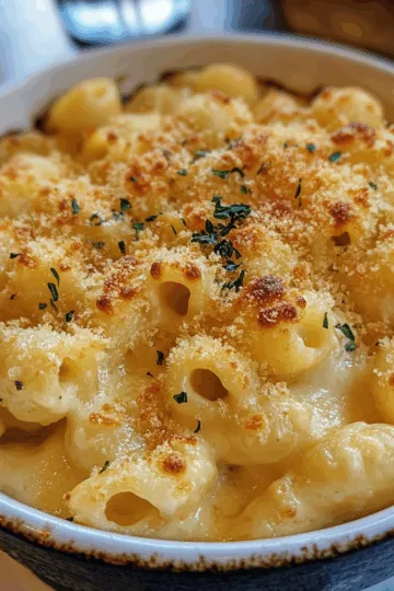 Mac & Cheese with Left over Bow Tie Pasta taken with iphone 15 pro max --iw 2 --ar 4:5 --v 6.1 --raw