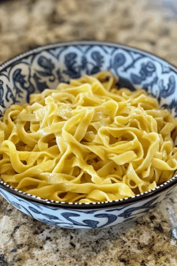 Nana’s Homemade Egg Noodles taken with iphone 15 pro max --iw 2 --ar 4:5 --v 6.1 --raw