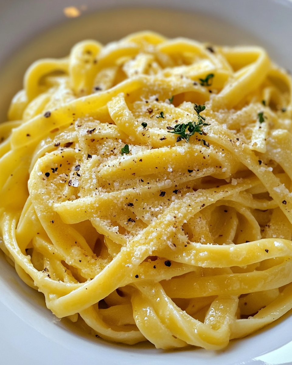 Spaghetti pasta with garlic slices simmering in olive oil during cooking