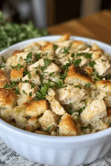 Slow Cooker Chicken and Stuffing taken with iphone 15 pro max --iw 2 --ar 4:5 --v 6.1 --raw