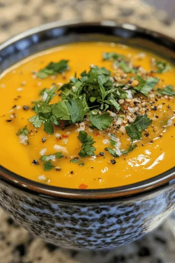 Thai Butternut Squash Soup with Coconut Milk (Creamy, Spicy) taken with iphone 15 pro max --iw 2 --ar 4:5 --v 6.1 --raw