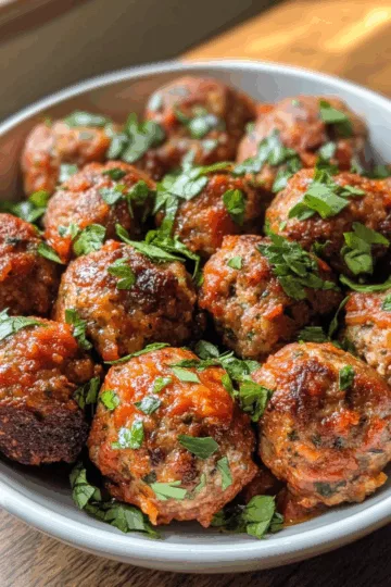 Turkey Feta Meatballs taken with iphone 15 pro max --iw 2 --ar 4:5 --v 6.1 --raw